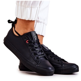 Tênis baixo de couro Big Star JJ274006 preto Tênis baixo de couro Big Star JJ274006 preto