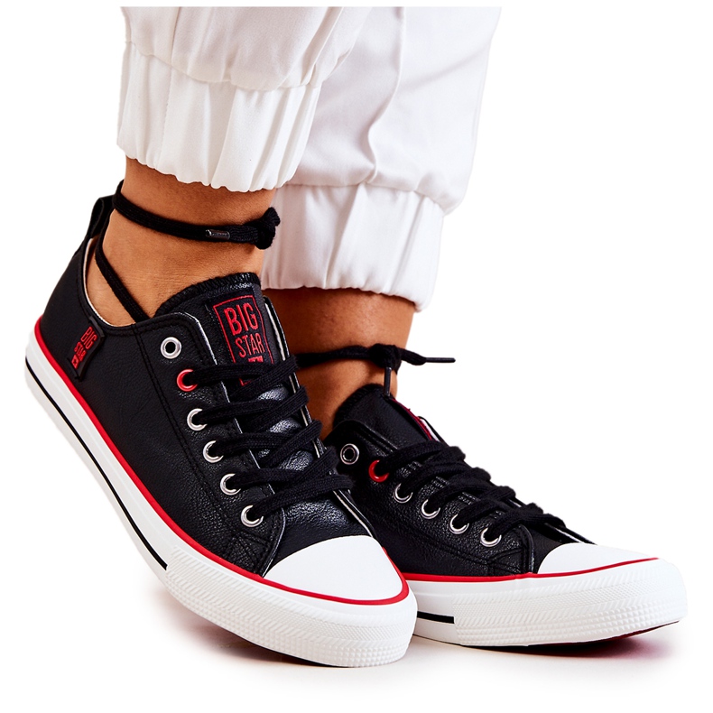 Tênis de couro Big Star JJ274129 Preto