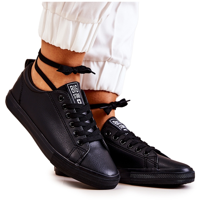 Tênis de couro Big Star JJ274312 Preto