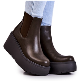 PS1 Botas quentes Verde escuro Montiano