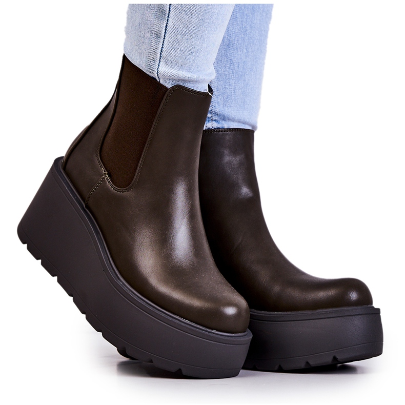 PS1 Botas quentes Verde escuro Montiano