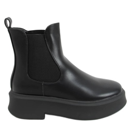 Botas Chelsea em uma sola grossa Laos Black preto