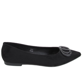 Bailarinas Arte Black com dedos amendoados preto