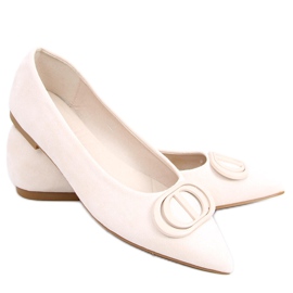 Bailarinas com dedos amendoados Arte Beige bege
