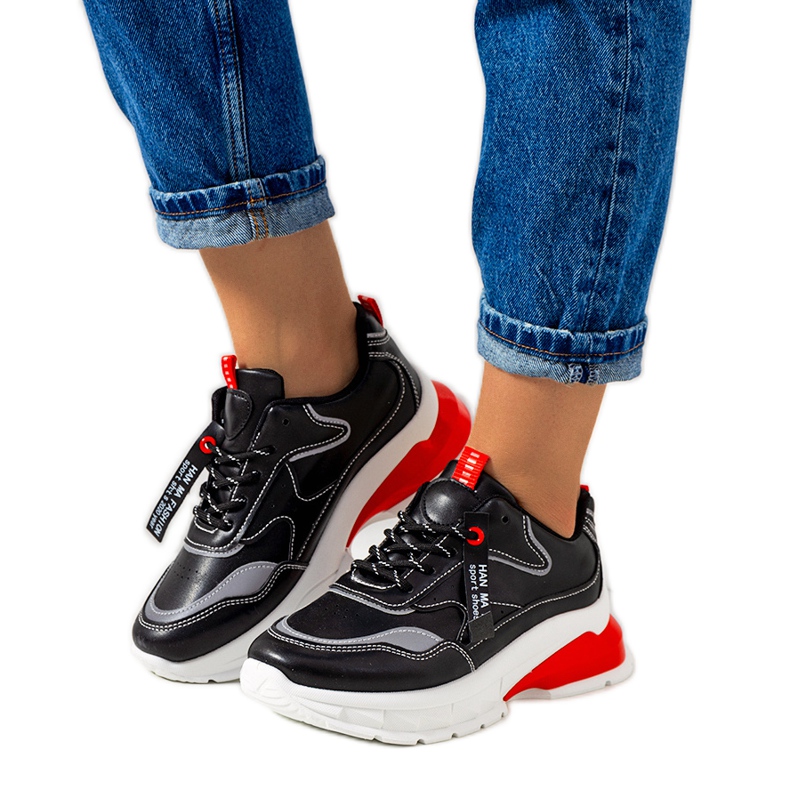 Tênis Barbo para mulher negra preto cinza