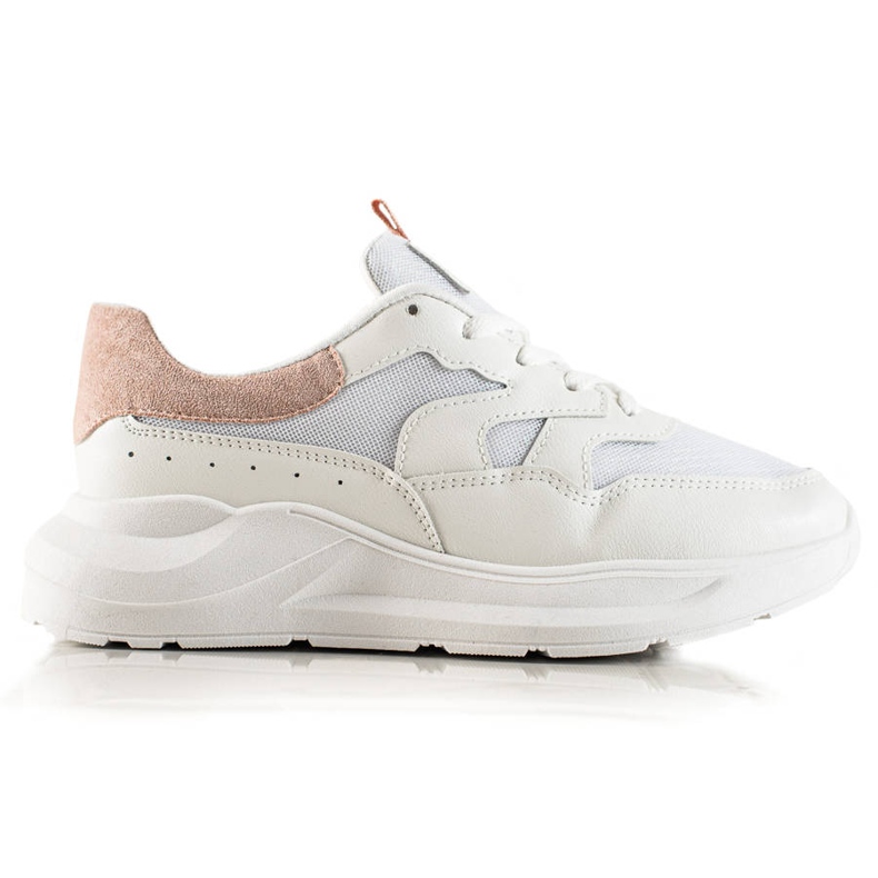 TRENDI Tênis elegantes com brilho branco