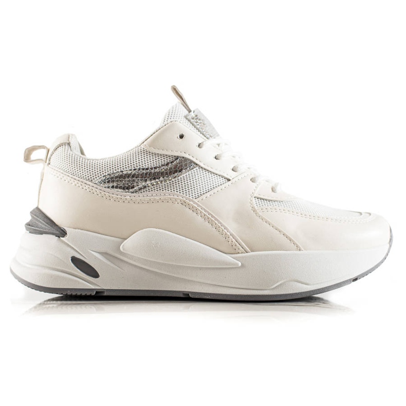 Ideal Shoes Tênis na plataforma branco