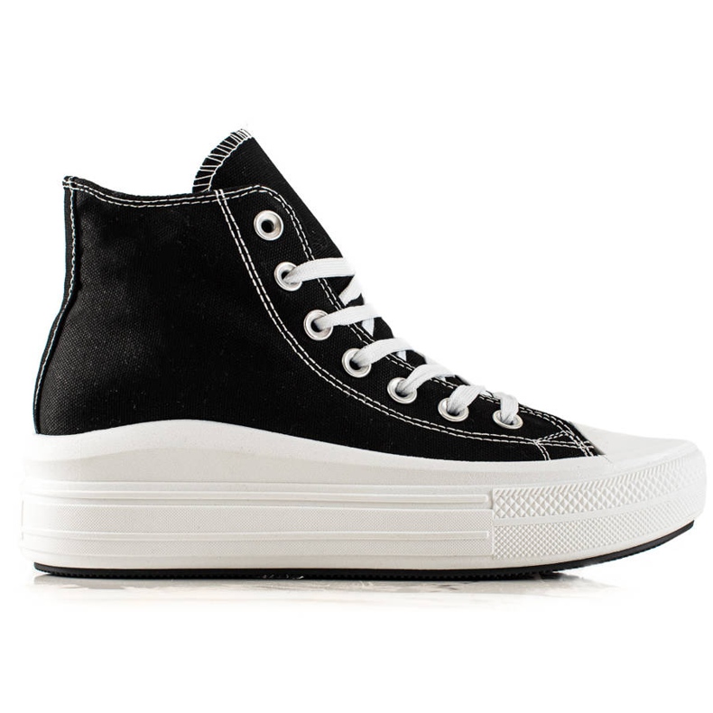 TRENDI Tênis da moda na plataforma preto