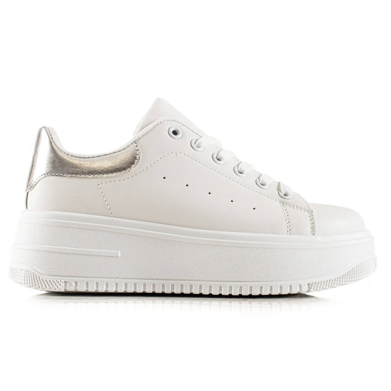 Fashion Tênis da moda na plataforma branco