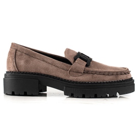 Mocassins da moda LA.FI bege castanho