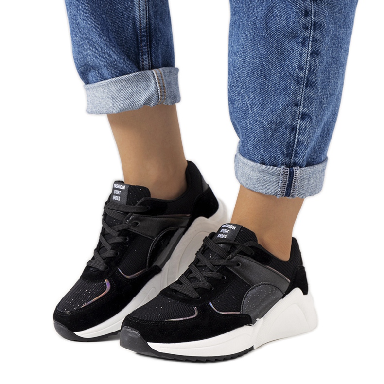 Tênis Cotter preto brilhante