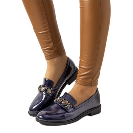 Mocassim azul marinho da Shinn azul-marinho