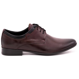 Olivier Sapatos formais de couro masculino 263LU kabir com preto marrom
