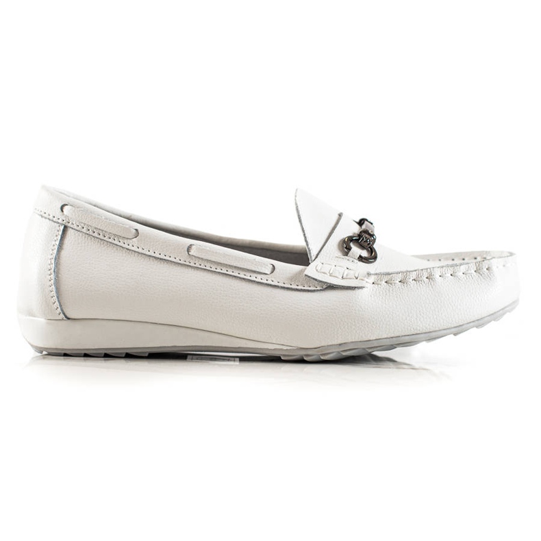 Goodin Mocassins de Couro Branco
