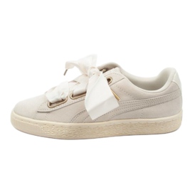 Puma Suede Heart Satin W 362714 04 bege dourado