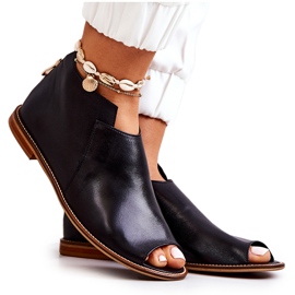 Botas de couro com salto alto Laura Messi Preto 2324