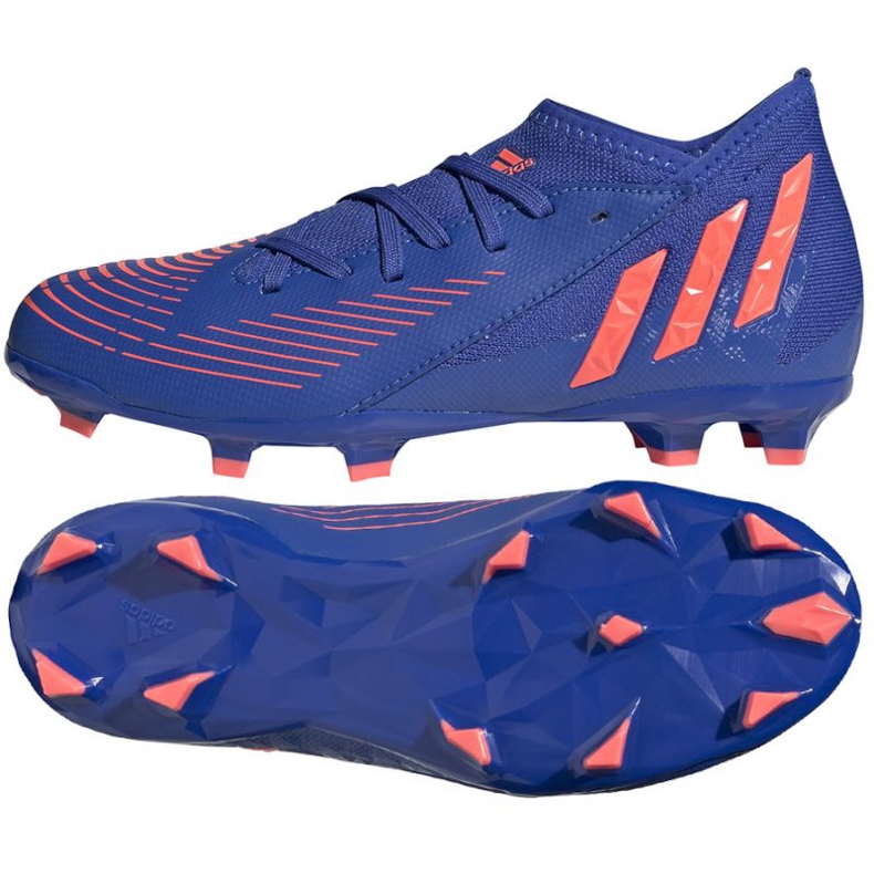 Chuteiras Adidas Predator Edge.3 Fg Jr GW2361 azul azul