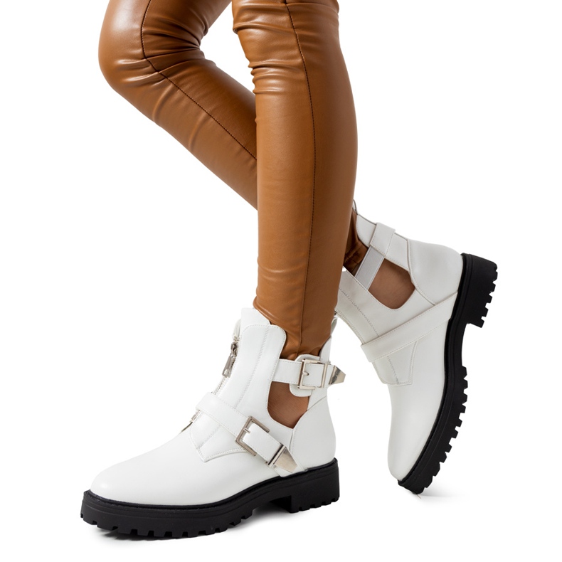 Botas femininas Sigley brancas branco