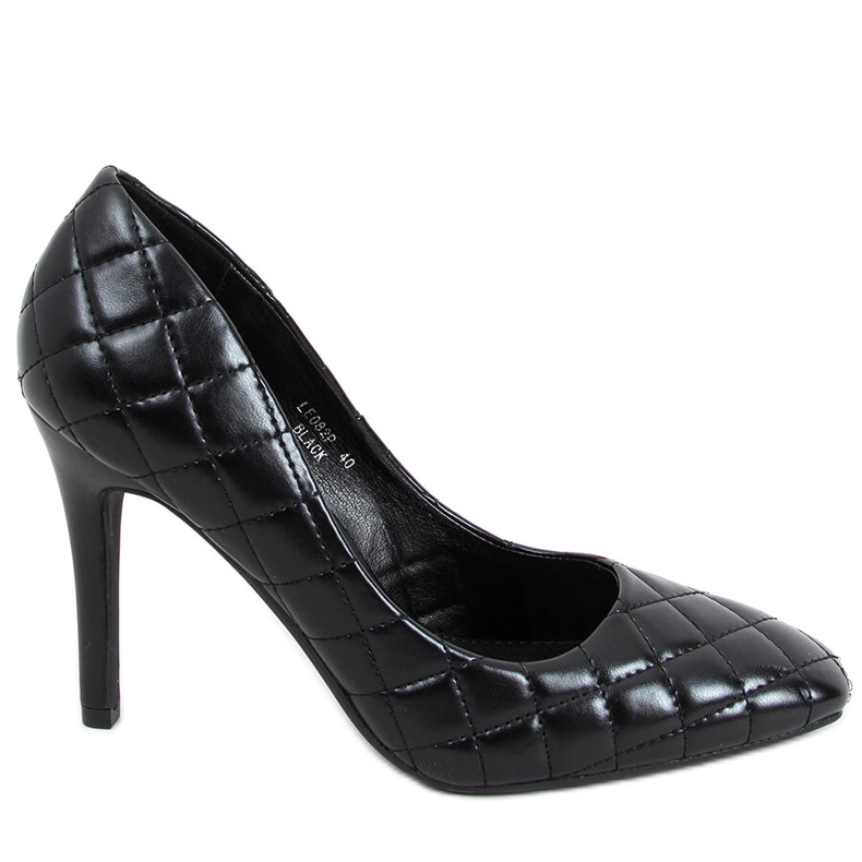 Salto alto feminino acolchoado Modi Black preto