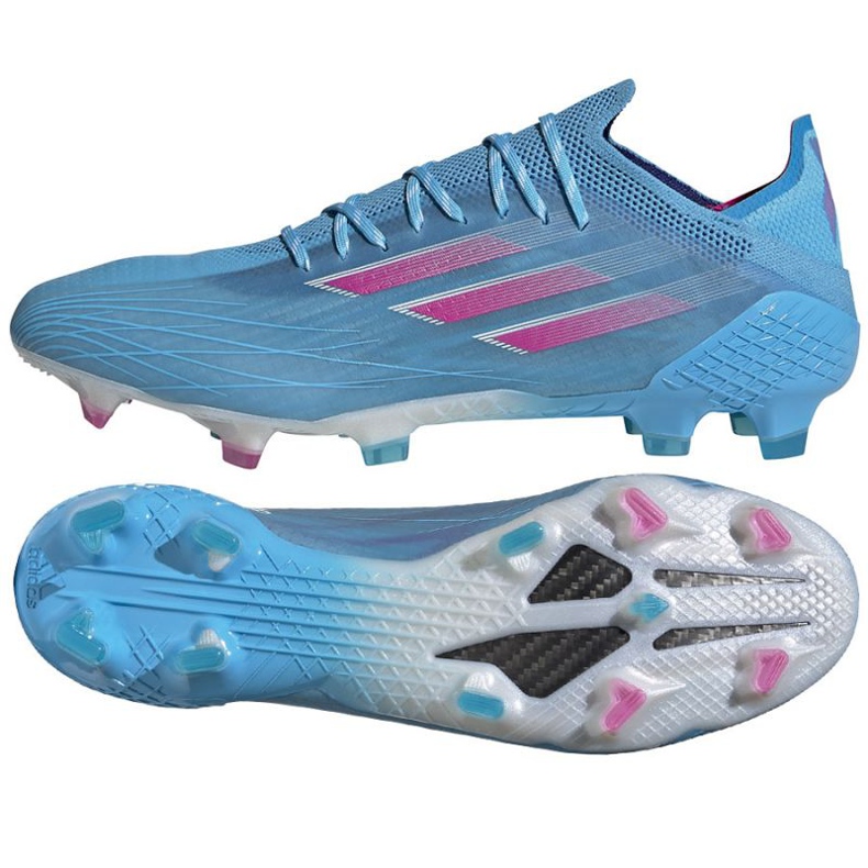 Chuteiras Adidas X Speedflow.1 Fg M GW7457 multicolorido azul Chuteiras Adidas X Speedflow.1 Fg M GW7457 multicolorido azul