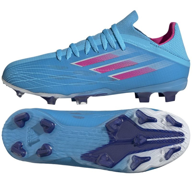 Chuteira Adidas X Speedflow.1 Fg Jr GW7461 azul azul