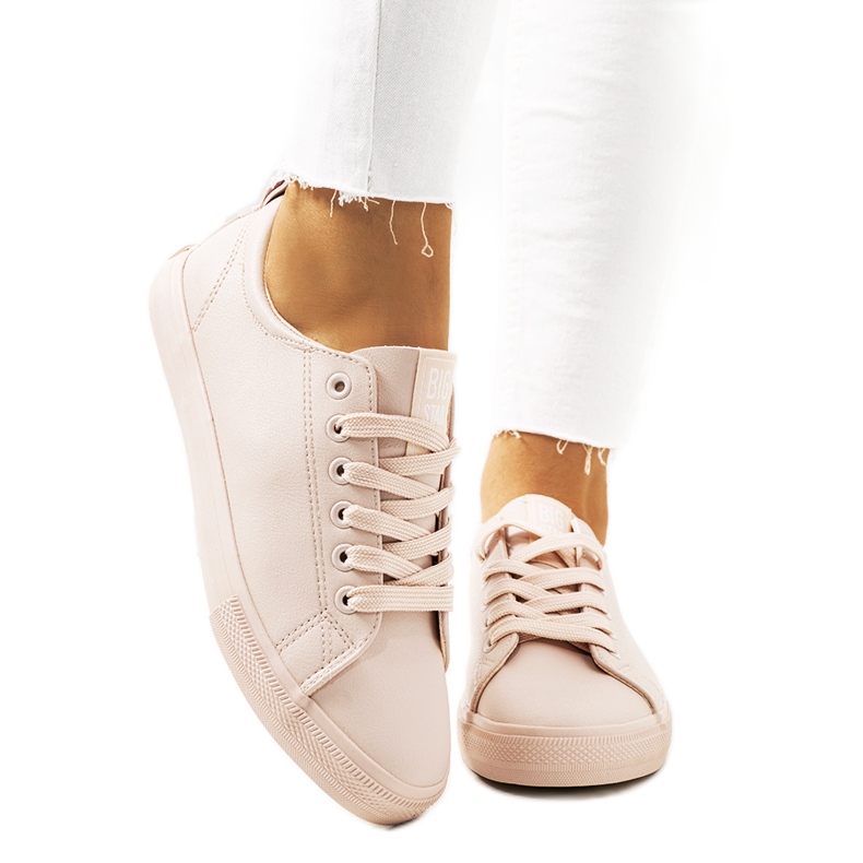 Tênis feminino rosa Big Star JJ274071