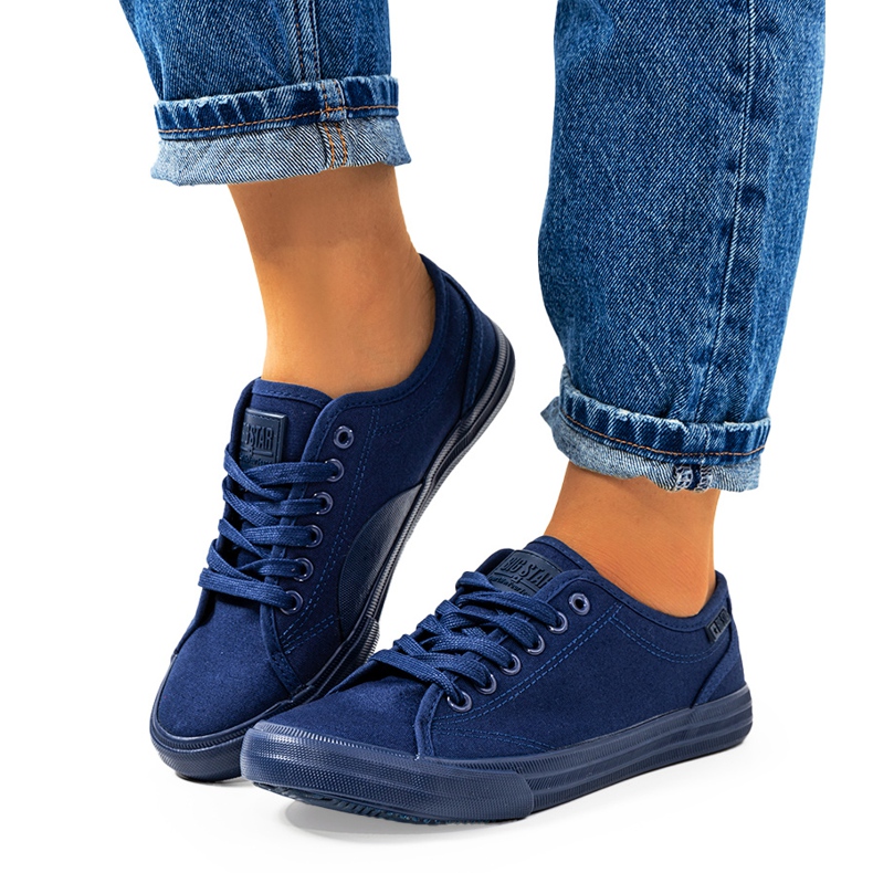 Tênis feminino Big Star azul marinho JJ274067