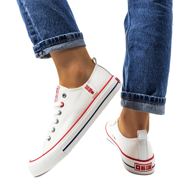 Tênis branco clássico Big Star JJ274123