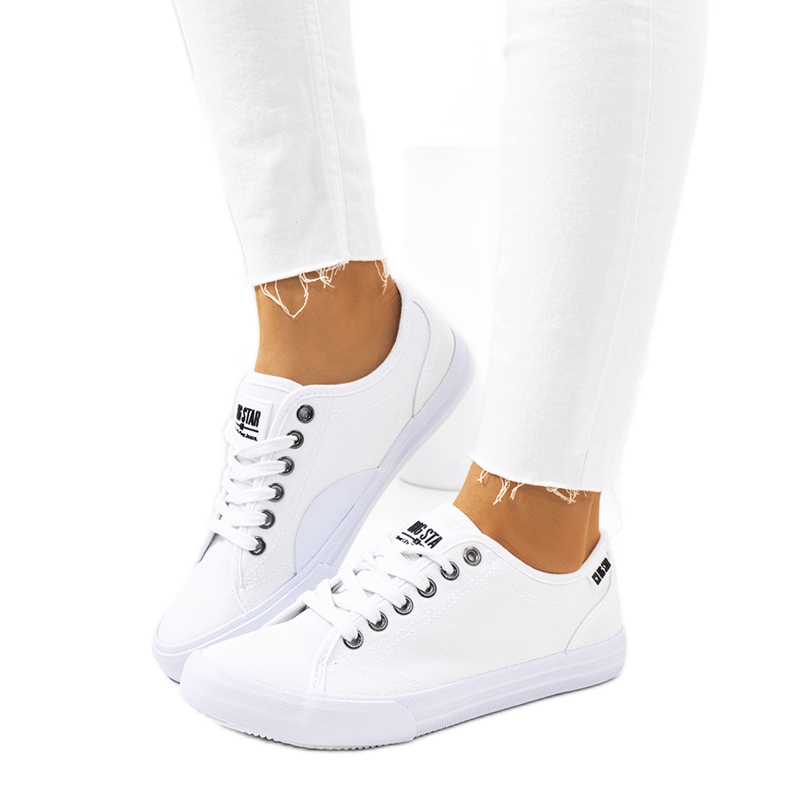 Tênis feminino Big Star White W274835 branco