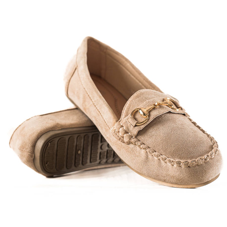 TRENDI Mocassins Confortáveis Com Ornamento bege TRENDI Mocassins Confortáveis Com Ornamento bege