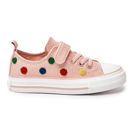 Tênis infantil com velcro Big Star JJ374054 Rosa