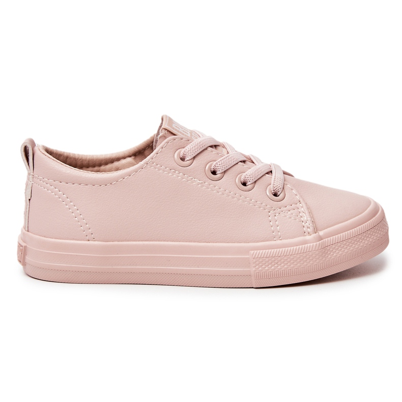 Tênis de couro Big Star JJ374022 Nude rosa