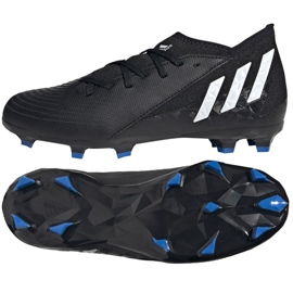 Chuteiras Adidas Predator Edge.3 Fg Jr GW2360 preto preto