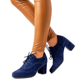 Botins azul marinho no poste Bird azul-marinho