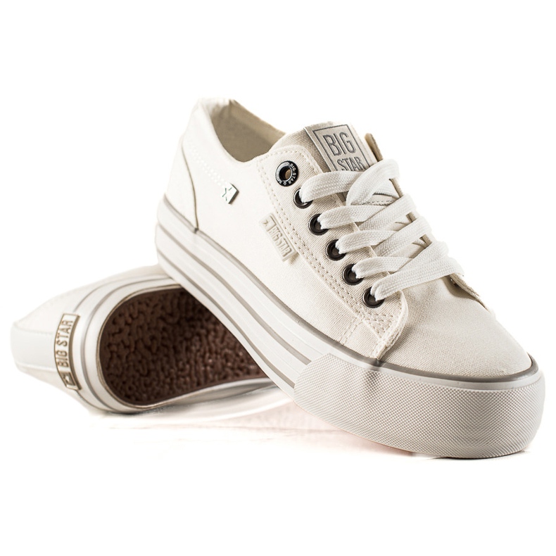 Tênis feminino Big Star HH274052 branco
