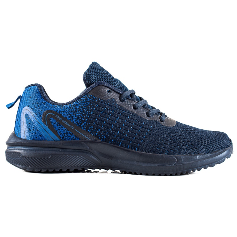 TRENDI Sapatos esportivos masculinos de desempenho azul marinho azul