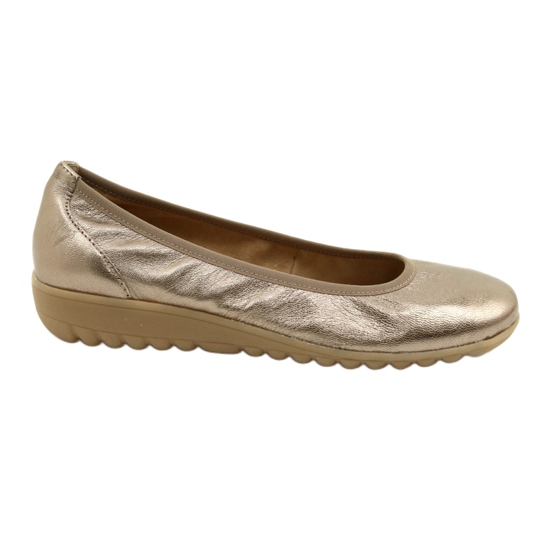 Caprice Ballerina Taupe Metalizado 9-22161-28 bege multicolorido dourado