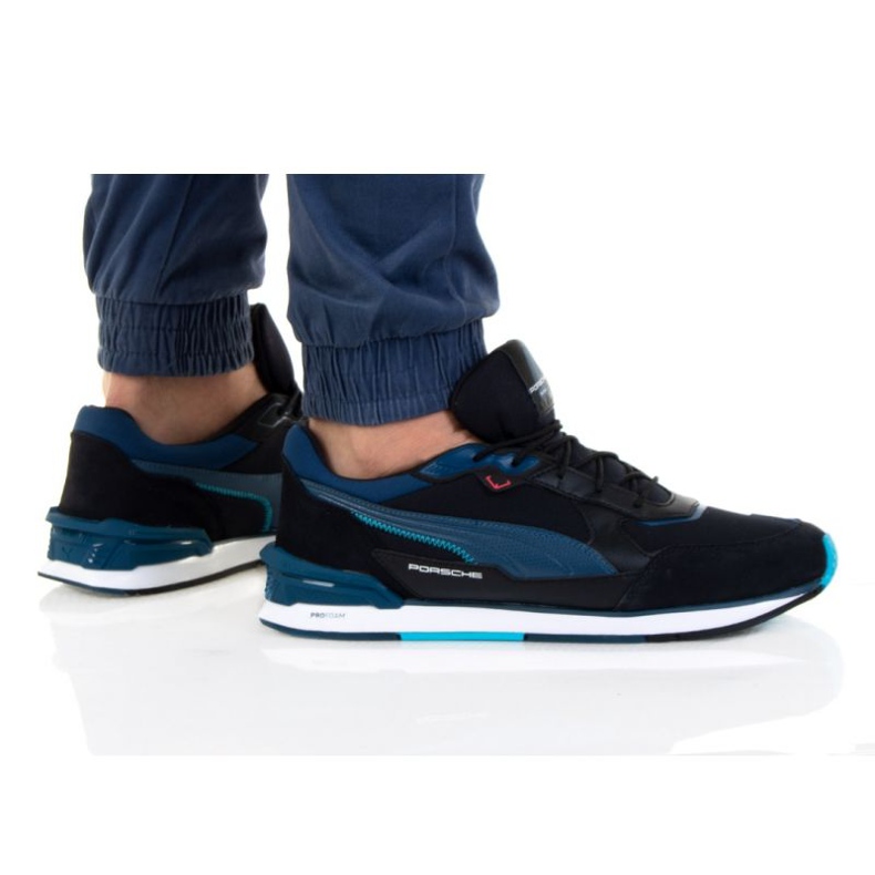Puma Pl Low Racer M 306880 01 preto azul Puma Pl Low Racer M 306880 01 preto azul