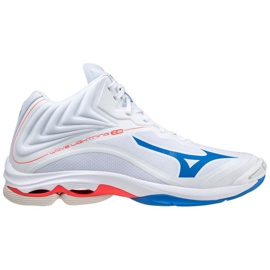Sapatos de interior Mizuno Wave Lightning Z6 Mid V1GA200525 branco branco