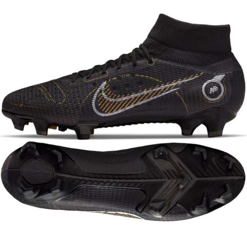 Chuteiras de futebol Nike Mercurial Superfly 8 Pro Fg M DJ2848 007 preto preto