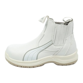 Sapatos de segurança PUMA Clear Chelsea Mid S2 Src U 63.038.0 branco