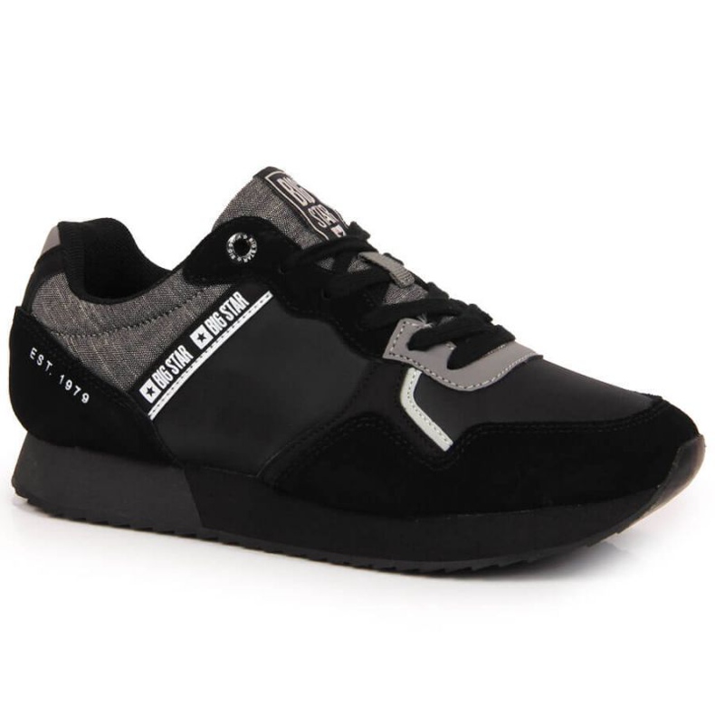 Sapatos esportivos de couro Big Star W JJ274284 preto