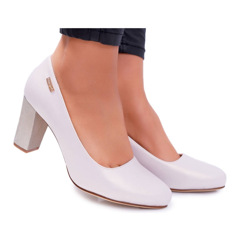 Sapatos femininos Sergio Leone PB130 Bege Pearl Amber