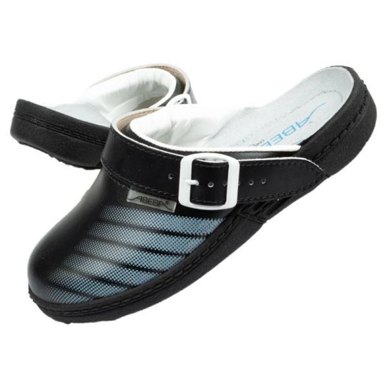 Sapatos médicos Chinelos Abeba U 7212 preto