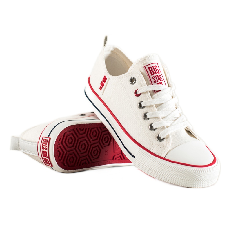 Tênis feminino Big Star JJ274123 branco