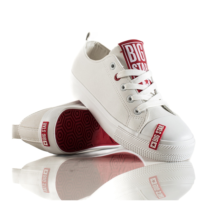 Tênis feminino Big Star JJ274165 branco