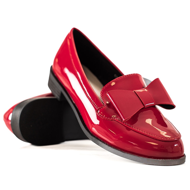 Goodin Sapatos Vermelhos com Couro Ecológico