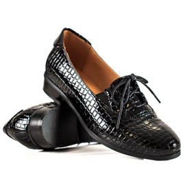 W. Potocki Sapatos Potocki elegantes com cadarço preto W. Potocki Sapatos Potocki elegantes com cadarço preto