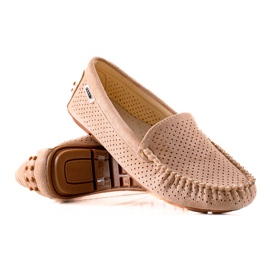 Goodin Mocassins a céu aberto com camurça bege Goodin Mocassins a céu aberto com camurça bege