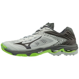 Tênis de vôlei Mizuno Wave Lightning Z5 M V1GA190037 cinza tons de cinza